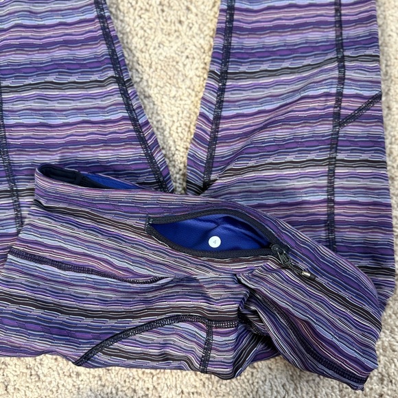 Lululemon Speed Tight IV Purple Full Length Athletic Sport Run Leggings Size 4 - Picture 10 of 11